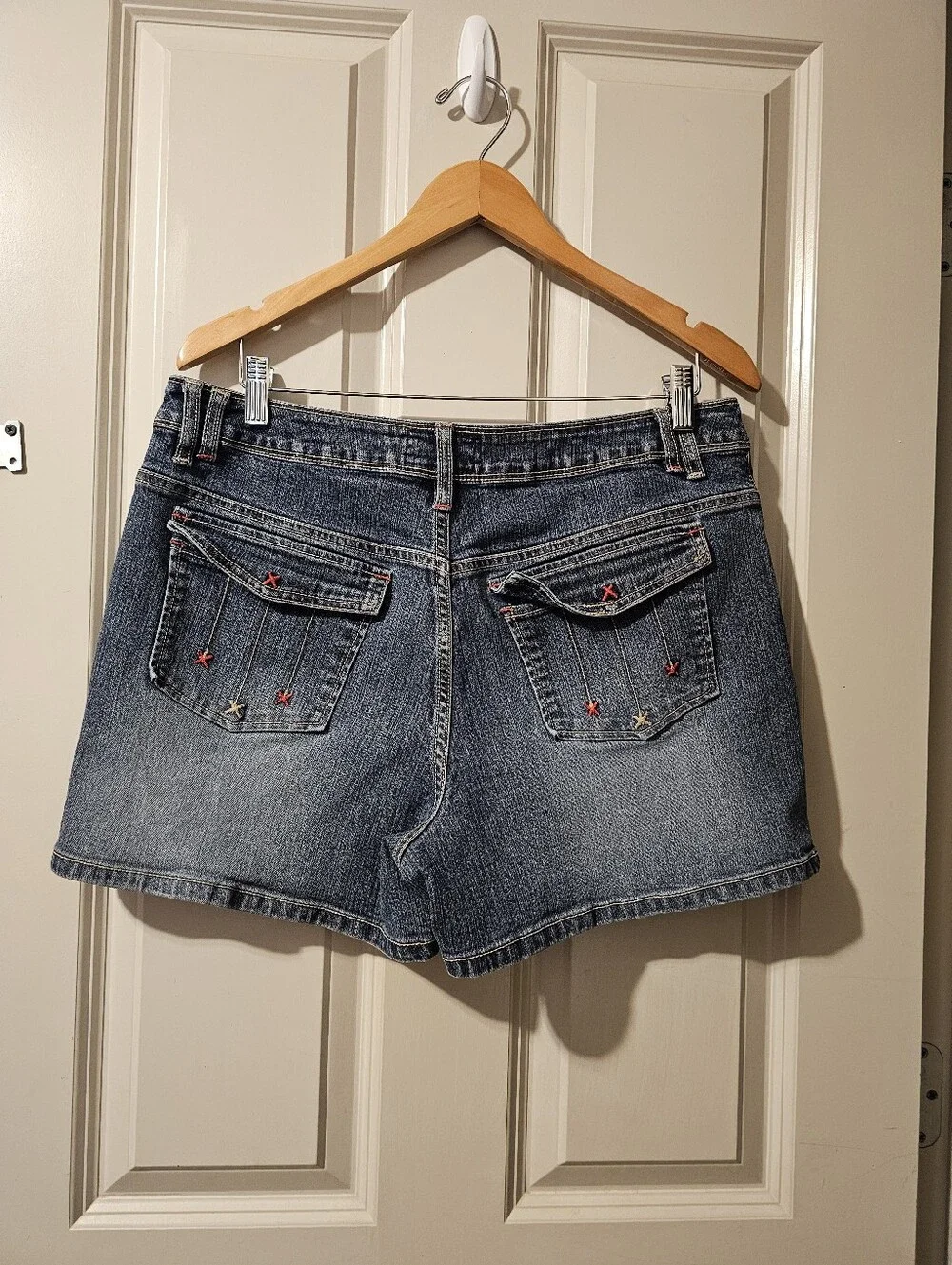 L.A. Blues Dark Blue Denim Jean Shorts Sz 14